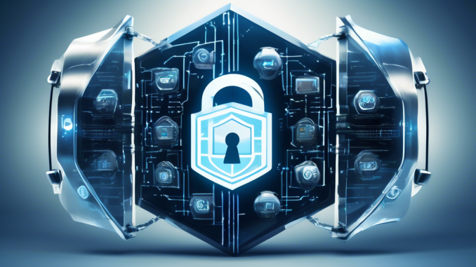 Create an image depicting a secure, futuristic digital interface with various private web browsers displayed prominently. Each browser should have a padlock icon to signify security, and the overall aesthetic should convey high-tech cyber protection. The background could feature elements like encrypted codes, shields, and secure data streams to emphasize maximum security.