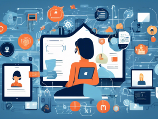 Create an image illustrating various ways to protect personal information online. The scene should include a diverse group of individuals working on different devices such as laptops, smartphones, and tablets. Surround them with visual elements that represent cybersecurity, like padlocks, shields, and encrypted messages. The environment should feel modern and digital, with a clean and organized interface. Additionally, include infographic elements such as tips for strong passwords, recognizing phishing emails, and using two-factor authentication, integrated into the scene creatively.